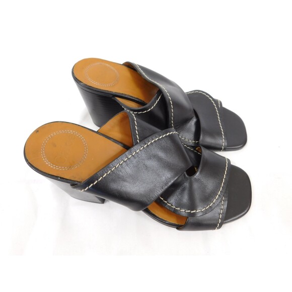 Chloe Candice Twist Block Heel Sandals 37 - Picture 5 of 9